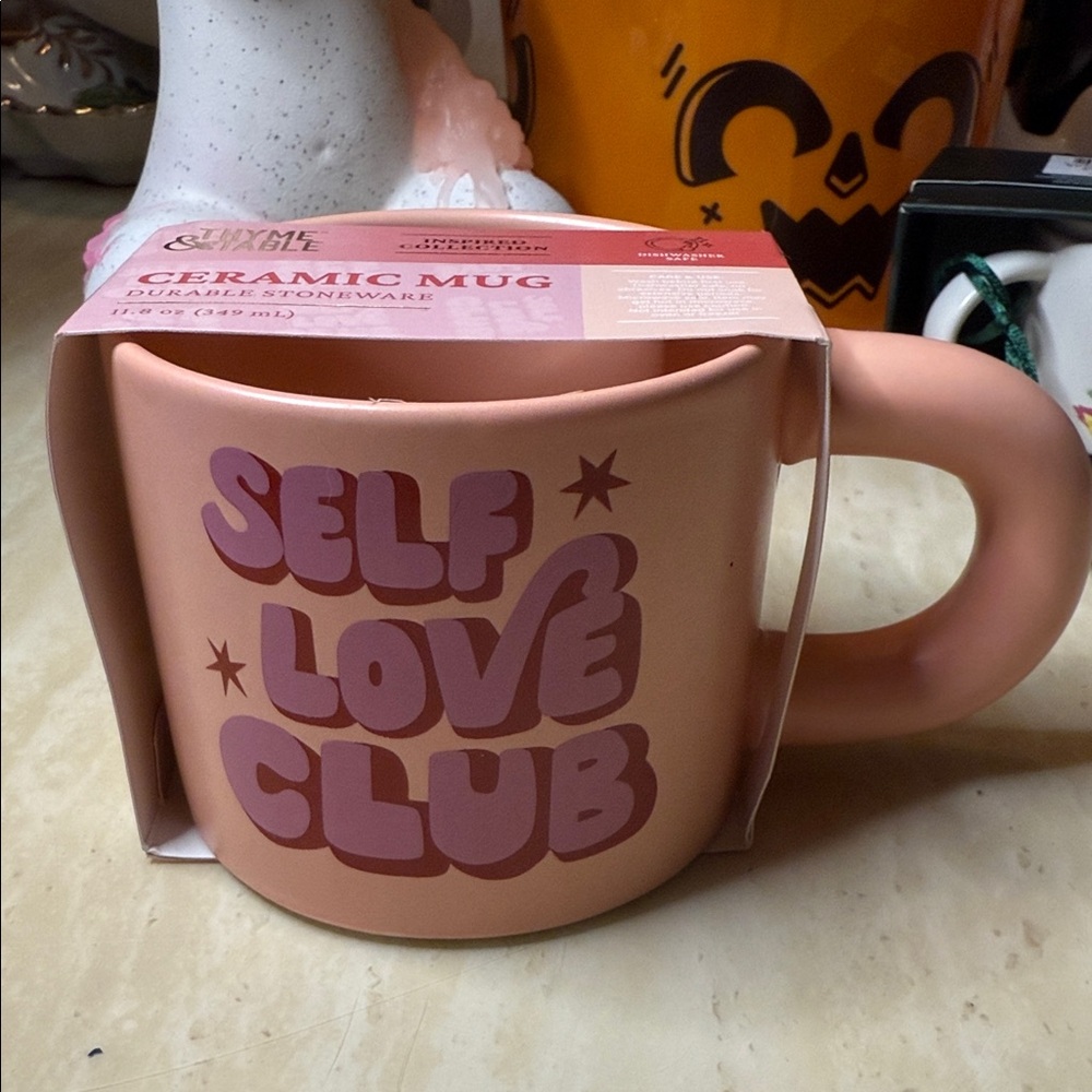 Pink Self Love Club Ceramic Mug